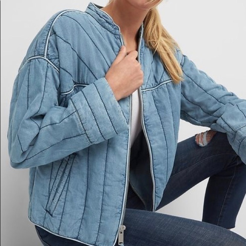 GAP Quilted Indigo Jacket
